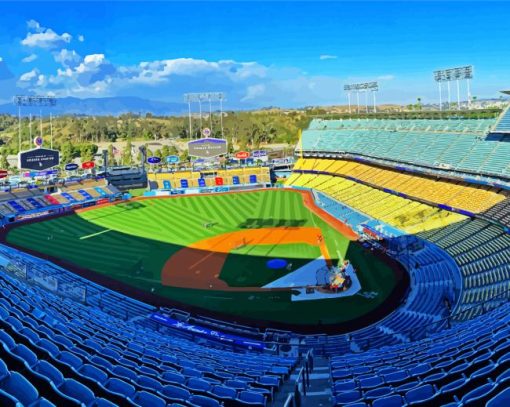 Dodger Stadium In Los Angeles Diamond Paintings