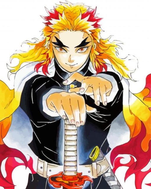 Aesthetic Rengoku Kyojuro Diamond Paintings